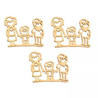 Imagem de CNBPIC 3Pcs Pulseira de Aço Inoxidável Colar Encantos Diy Joias Fazendo Encontrar Presente Para A Família