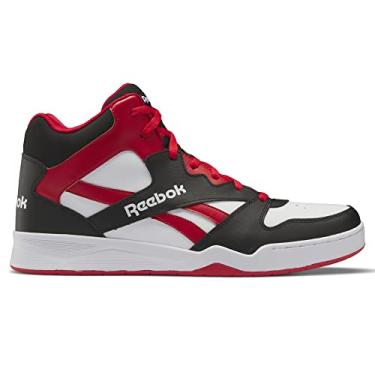 Imagem de Reebok Tênis masculino Royal Bb4500 Hi2, Branco/Vetor Vermelho/Preto, 9.5