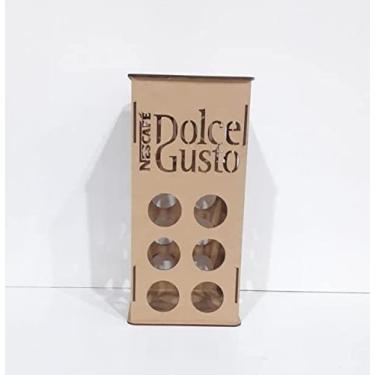 Imagem de Porta Capsula Torre Café Expresso Montado MDF 33X15,5CM