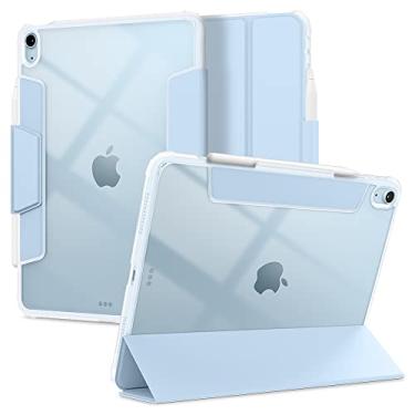 Imagem de Spigen Ultra Hybrid Pro projetado para Capa para iPad Air 5ª geração Capa (2022) / iPad Air 4ª geração Capa (2020), estojo de 10,9 polegadas com verso transparente e porta-lápis - Céu azul