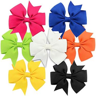 Imagem de 7pcs. Laço Para Cabelo Infantil Adulto Jacaré