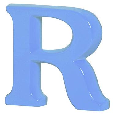 Imagem de Letra R Grande Ceramicas Pegorin Azul Bebe