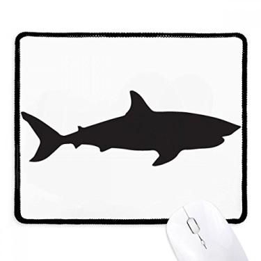 Imagem de Docile Blue Ocean Shark Fierce Fish Mousepad Tapete de borracha para jogos