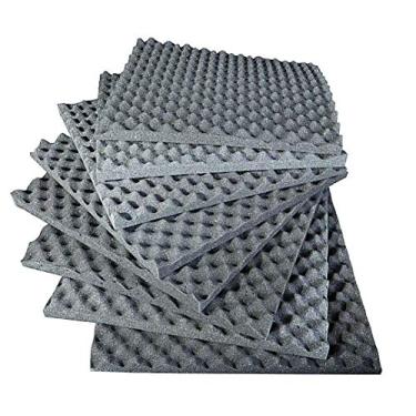 Imagem de Espuma Acústica Caixa De Ovo Kit 8 Placas 50X50X3 Cm