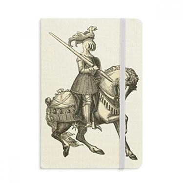 Imagem de Caderno de desenho medievais Cavaleiros da Europa com capa dura em tecido oficial diário clássico