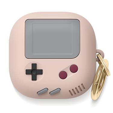 Imagem de elago Capa compatível com Samsung Galaxy Buds Pro (2021)/Live (2020), design clássico de console de jogos portátil (rosa areia)