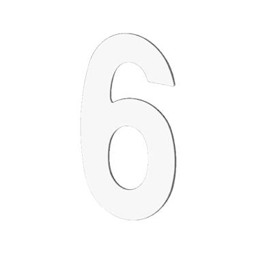 Imagem de Algarismo Número 6 ou 9 p/Porta Aço Escovado Italy Line C3165 6/9 AE