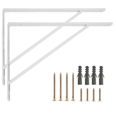 Imagem de Suporte Mão Francesa Para Prateleira Cantoneira Resistente 2 Un 15cm-20cm-25cm-30cm-35cm-40cm-50cm