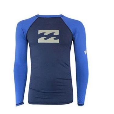 Imagem de Camiseta Licra Masculina Billabong Platinum Wave Marinho E Azul-Masculino