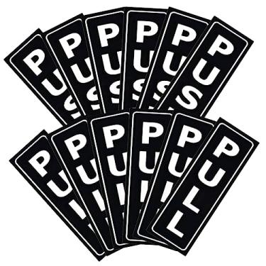 Imagem de Angoily 6 Conjuntos De Adesivos De Parede Push Push Adesivo Vertical Push Push Loja Sinais Push Janela Adesivos Decalque Para Adesivos De Porta Push Sticky Pull Push Adesivo Avançado