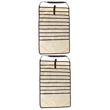 Imagem de STOBAZA 2 Pçs Bolsa Para Pendurar Lateral Da Mesa Bolsa Para Pendurar Lateral Da Mesa Organizadora Lateral Da Mesa Tons De Terra Brilho Labial Bolsa Para Pendurar Lateral Da Mesa