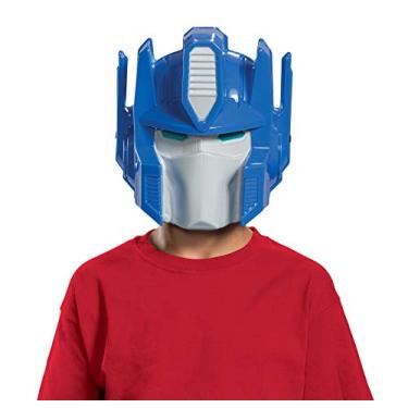 Imagem de Máscara Optimus Prime para crianças, fantasia de Transformers infantil, acessório de meia máscara, tamanho infantil, azul