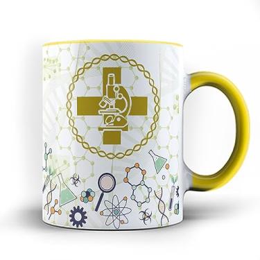 Imagem de Caneca Color xicara Biomédico profissão Biomedicina Biomédica 23 (Amarela)