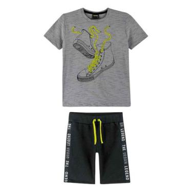 Imagem de Conjunto Infantil Lemon Lenda Urbana Camiseta + Bermuda Menino