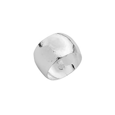 Imagem de CJ 4 ANÉIS P/GUARDANAPO DE AÇO NIQUELADO FLOWERS PRATEADO 4,5cm, Lyor