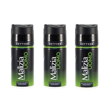 Imagem de Kit Malizia Vetyver Déodorant Desodorante Masculino 150Ml