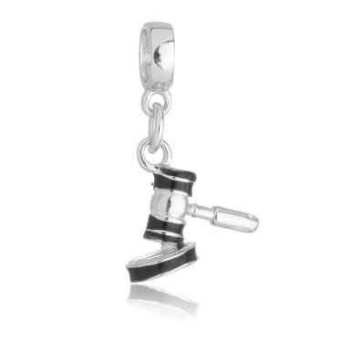 Imagem de Pingente Berloque Martelo do Direito Pandora Banhado a Prata 925 - Premium