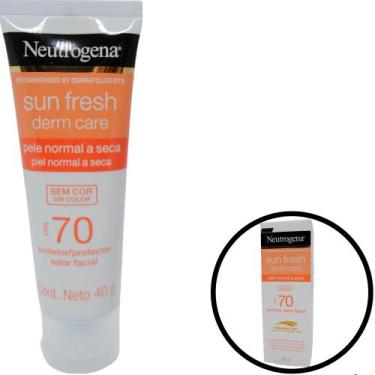 Imagem de Protetor Solar Facial Sun Fresh Derm Care Dry Skin Sem Cor Fps 70 40G