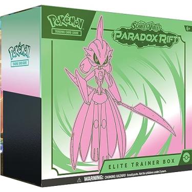 Imagem de Pokémon TCG: Scarlet & Violet — Paradox Rift Elite Trainer Box – Iron Valiant (9 Boosters, 1 Cartão de Arte Completa e Acessórios Premium)