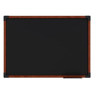 Imagem de Quadro Preto UV Moldura Mdf Revestido Mogno Soft STALO, 90x60