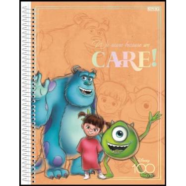Imagem de Kit de Caderno, 01 Matéria, Capa Dura, Disney 100 anos, 80 Folhas, SD Inovações, Pacote com 4 Unidades