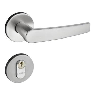 Imagem de Fechadura 401 Roseta Redonda Máquina 55 Cromo Acetinado Externa Pado