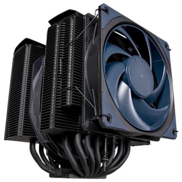 Imagem de Cooler Master Refrigerador de ar para CPU MasterAir MA824 Stealth Dual Tower, 8 tubos de calor, ventiladores duplos Mobius 120|130 mm, base de cobre niquelado, suportes AMD Ryzen AM5/AM4, Intel LGA