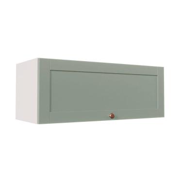 Imagem de Armário Aéreo Porta Basculante 90cm Arizona CabeCasa MadeiraMadeira Branco/Menta