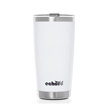 Imagem de Copo Térmico 580ml branco com tampa Echolife