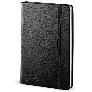 Imagem de Porta-cartão de visita Inkline, porta-cartões de couro PU profissional, organizador de cartão de crédito, preto - 240 cartões, Preto, Dotted Notebook