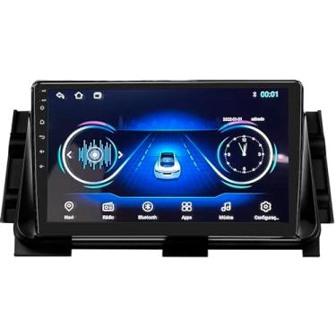 Imagem de Central Multimídia 9" Polegadas Quad Core 2/32gb Apple CarPlay e Android Auto Android 12 com Moldura e Chicotes Específicos Kronos Nissan Kicks 2016/2022