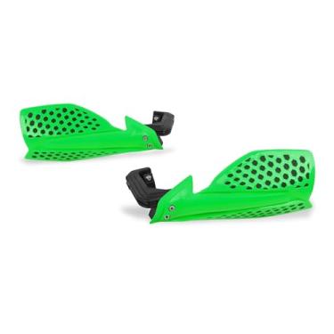 Imagem de Protetor de mão para motocicleta Worldmotop 22 mm 22 mm – Universal para Off Road ATV Yamaha Kawasaki Suzuki Honda KTM Honda Motocross (verde + preto)