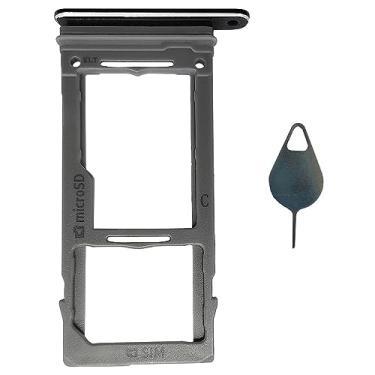 Imagem de Ubrokeifix it Galaxy Note9 Micro SD Slot para Cartão SIM Único Substituição para Samsung Galaxy Note9 SM-N960U SM-N960F Preto