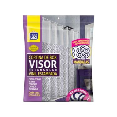 Imagem de Cortina para Box MANDALAS Visor Cristal (1,35x2,00m) | Plast Leo (Ref.: 623-M)