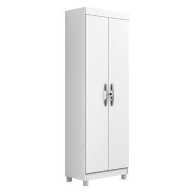 Imagem de Armario Multiuso New Roma com 2 Portas e Chaves Branco