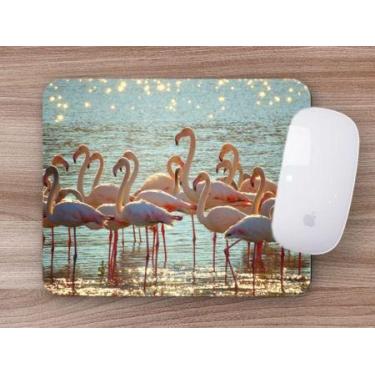 Imagem de Mouse Pad, Flamingo na água - Deluzz