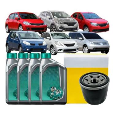 Imagem de Kit Troca Óleo 04lt 5w30 + Filtro Picanto March Versa Clio - METAL LEV