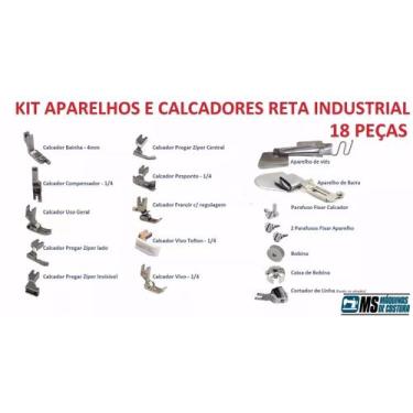 Imagem de Reta Jack F4 + Kit Calcadores 19 Peças, 220V
