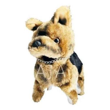 Imagem de Cachorro Pelúcia Police Dog a Pilha Anda Pula Cambalhota Late. - Toy K