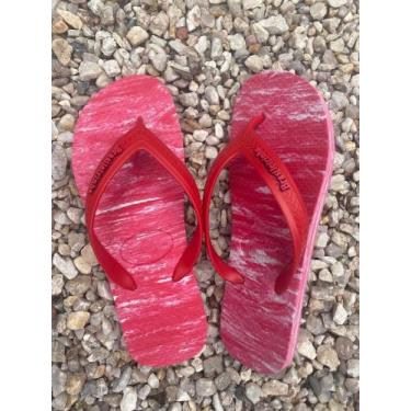 Imagem de Chinelo Brasileirinha Marmorizada tamanhos 33/34 a 45/46, Vermelho, 41