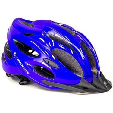 Imagem de Capacete Ciclismo Absolute Nero Com Pisca Led Bike Mtb Speed, Azul