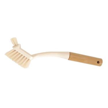 Imagem de Escova de limpeza duo com cabo de bambu  off white - oikos