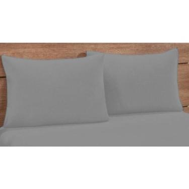 Imagem de Kit c/ 2 Fronhas 70cmx50cm Simples Bainha Percal 180 Fios - Rafaloro E