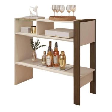 Imagem de Aparador Recepção Adega Cantinho Café Hall Entrada Vidro - B&A BENTO, 