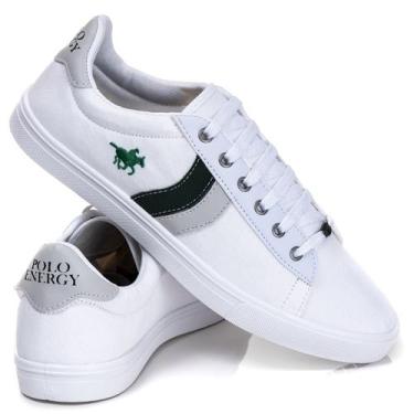 Imagem de Sapatenis Masculino Tenis Sapato Polo Energy Original, Branco, 3205, 4
