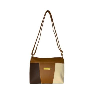 Imagem de Bolsa Feminina Transversal Caramelo Lines ABC Bags 6424
