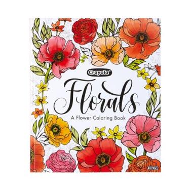 Imagem de Crayola Flower Coloring Book, 40 Premium Adult Coloring Pages, Gift, Multi