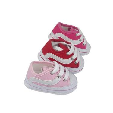 Imagem de Kit Com 3 Pares Sapatinho De Bebê Recém Nascido Diereto Da Fabrica - D