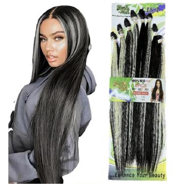 Imagem de Cabelo Fibra Bio Premiun Estilo Lisa 8 Telas 300g - D&D Commerce, SP4/