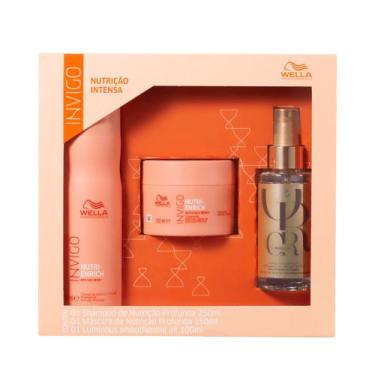 Imagem de Kit Wella Nutri Enrich Shampoo 250ml e Máscara 150ml + Oil Reflection 